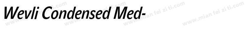 Wevli Condensed Med字体转换